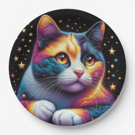 ¡Cuidado plato de papel de gato!