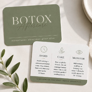 Cuidado posterior de Botox minimalista Elegante Sa