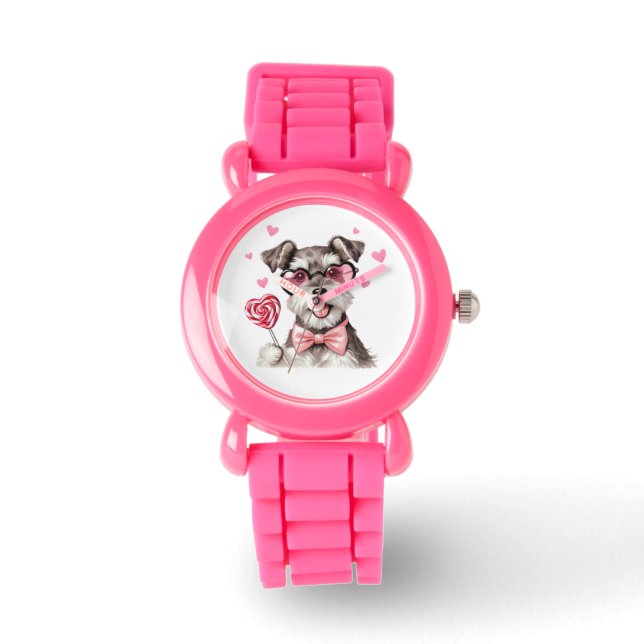 Cuidado reloj infantil Schnauzer en miniatura (Anverso)