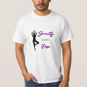 ¡CUIDADO! Serenidad en cada rosa - Camiseta de yog