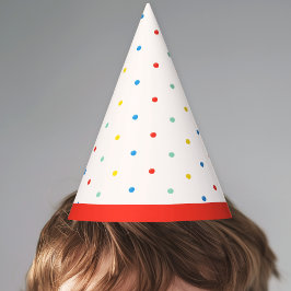 Cuidado y colorido Gorra del partido de cumpleaños