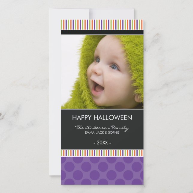 CUIDADO Y ESCUCHADO | TARJETAS DE FOTO DE HALLOWEE (Anverso)