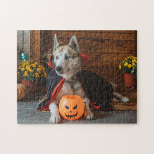 Cuidados Cachorros De Halloween Rompecabezas De Pe