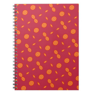 Cuidados círculos coloridos diseñan cuaderno de ar