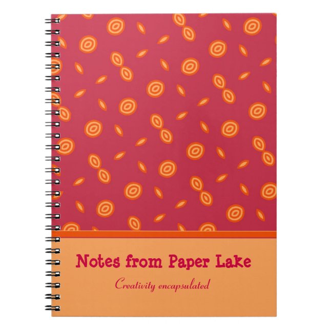 Cuidados círculos coloridos diseñan cuaderno de ar (Frente)