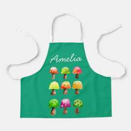 Cuidados hongos de color delantal