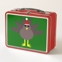 Cuidados Navidades Caja de almuerzo Metalizado de 