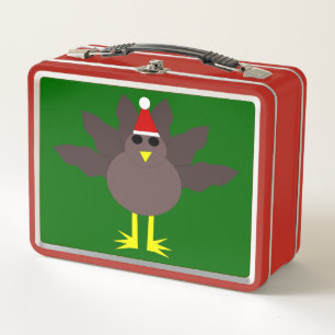 Cuidados Navidades Caja de almuerzo Metalizado de