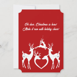 Cuidados Navidades Reindeantes Tarjeta Santa Helpe