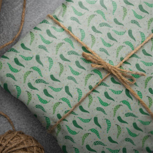 Cuidados pimientos chilenos en papel ecológico