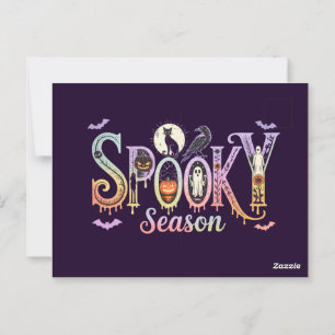 Cuidados tarjetas de Halloween, espeluznante Hallo