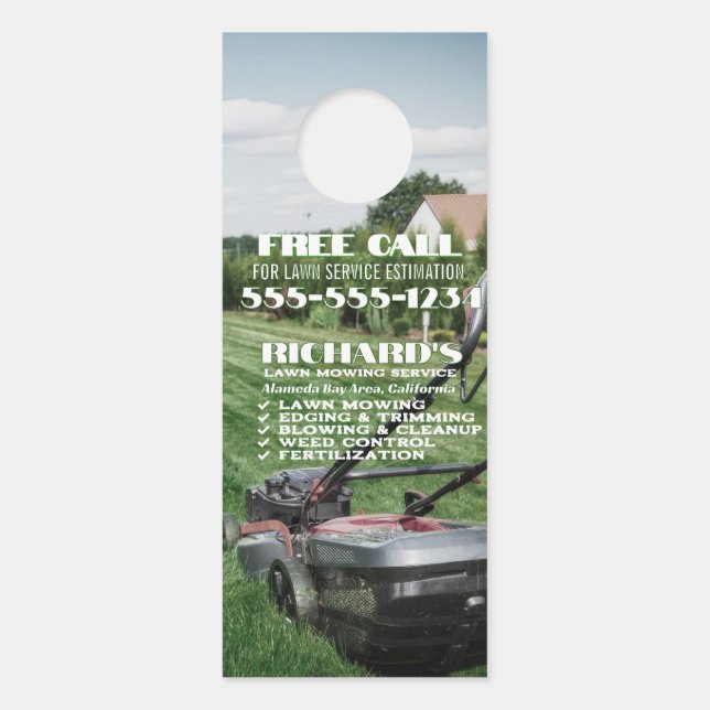 Cuidados y colgador de la puerta de mantenimiento  (Anverso)