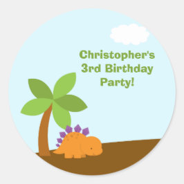 Cuidados y coloridos dinosaurios pegatinas de la f