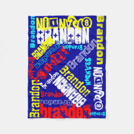 Cuidadosamente caluroso nombre personal manta