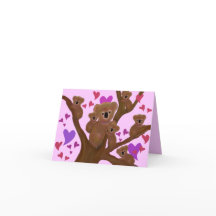 Cuidadosamente tarjetas de San Valentín Koala
