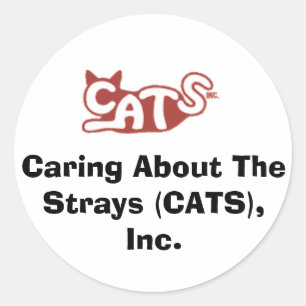 Cuidando sobre pegatinas (CATS) de Strays, Inc.