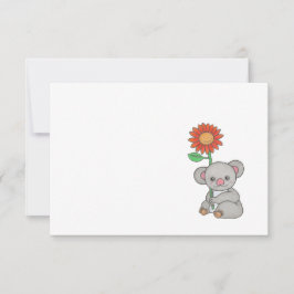 Cuidar Koala Cualquier Ocasión Simple Tarjeta De N