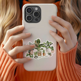 Cuidar sólo un Pegatina de vinilo de cotización de