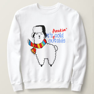 Cuidar su frívola sudadera Navidades de Llama Fría