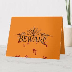 "CUÍDATE" Invitación a la fiesta de Halloween
