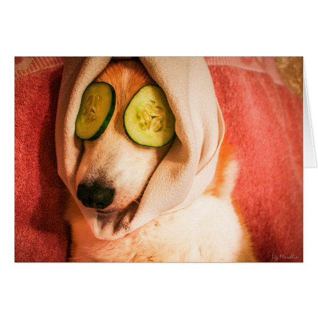 Cuídese en exceso tarjeta (Anverso (Horizontal))