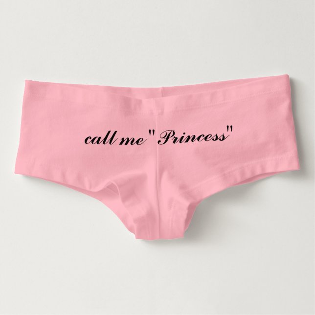Culottes Llámeme princesa Panties (Anverso)