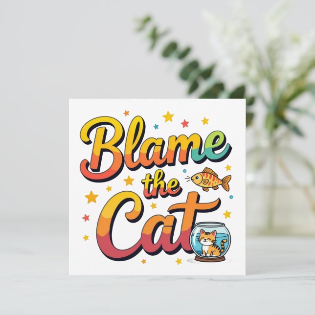 Culpar Al Gato (Anverso de pie)