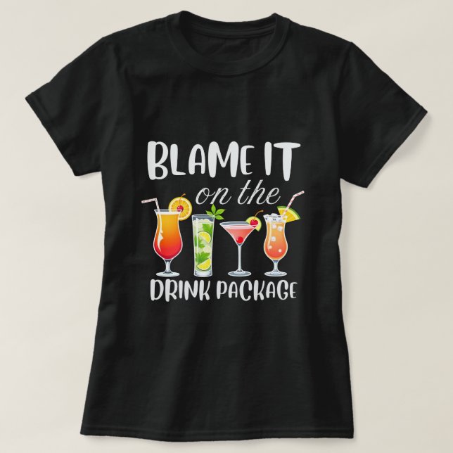 Culpen a la camiseta del paquete de bebidas, cruce (Diseño del anverso)