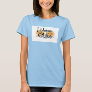 Culpo la camiseta del chica del gluten