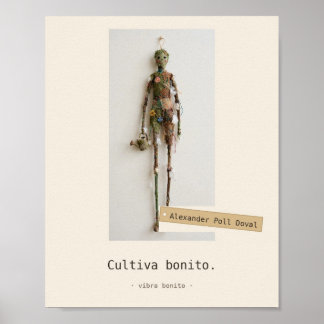 Cultiva bonito — Juguetes de Tela Póster