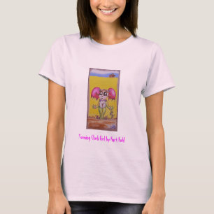 Cultivo de la camiseta larga de la manga del chica