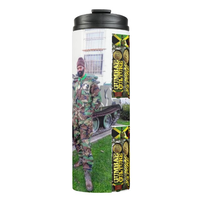 CULTURA DE GUMBAE. Botella térmica (Anverso)