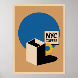 Cultura del Café NYC Manhattan Arte Minimalista Mo