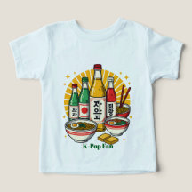 Cultura Pop Coreana Estampado en Pecho