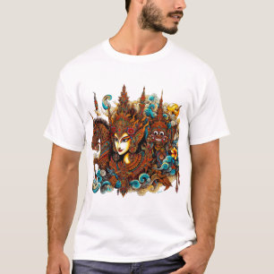 Cultura Wayang de la camiseta