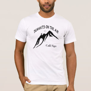 ¡Cumbres en el personalizar de la camiseta de la