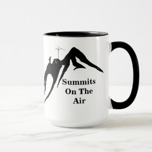 Cumbres en la llamada del personalizar de la taza
