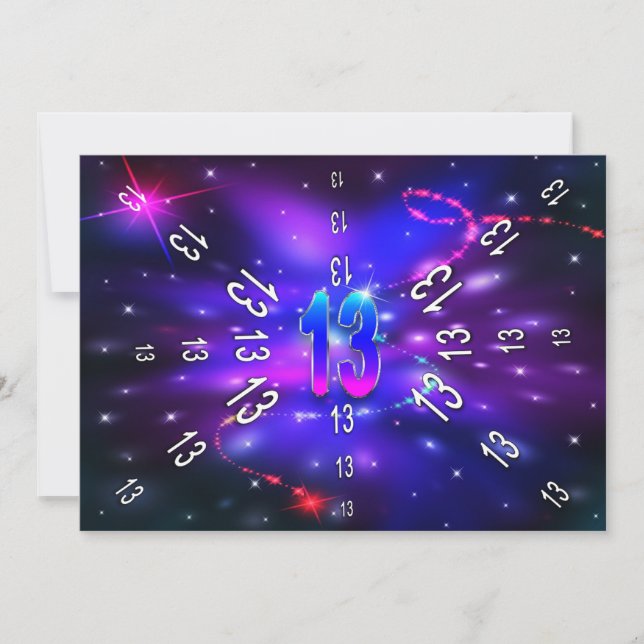 CUMPLEAÑOS 13 - Resumen Universo - INVITACIÓN (Anverso)