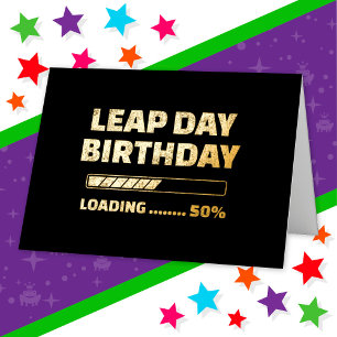 Cumpleaños 29 de febrero año bisiesto 50% Cargando