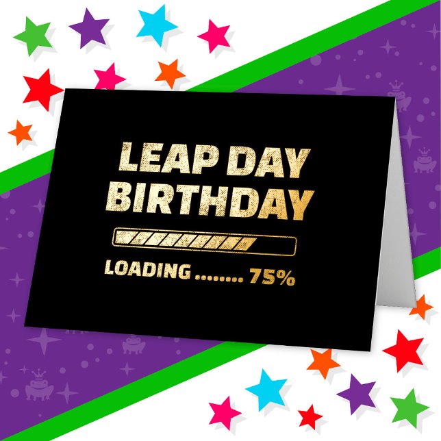 Cumpleaños 29 de febrero año bisiesto 75% cargando (Subido por el creador)