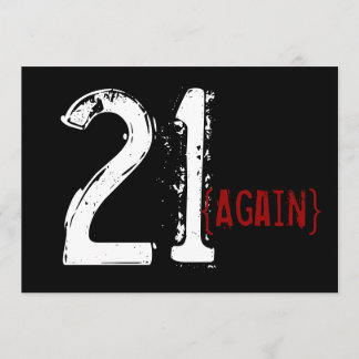 Cumpleaños 30 - 21 de nuevo - Invitación de cumple