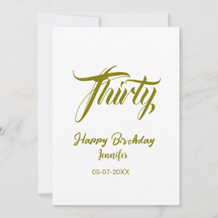 cumpleaños 30 añadir nombre fecha año plantilla or