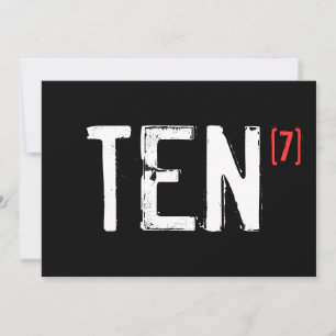 Cumpleaños 70 - Diez a la Séptima Invitación