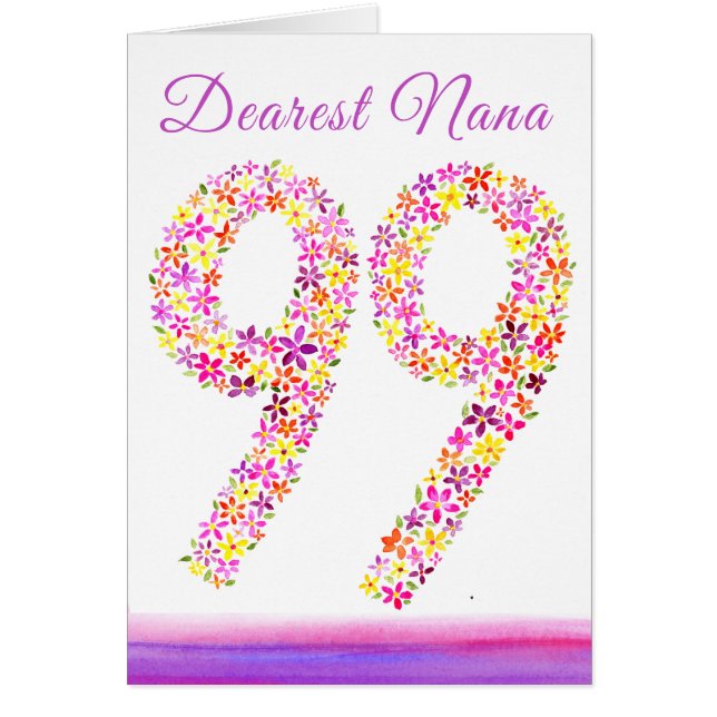 cumpleaños 99 de Nana (Frente)
