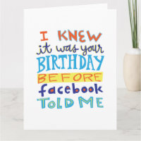 Cumpleaños antes de la tarjeta divertida de