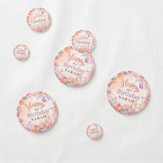 Cumpleaños Boho Otoño Calabaza Confeti de Mesa Per