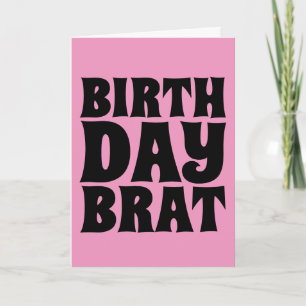 CUMPLEAÑOS BRAT (PARA ELLA) TARJETA DE SALUD