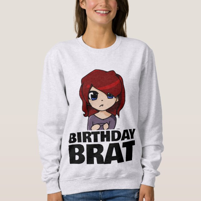 CUMPLEAÑOS CAMISETAS DE NIÑAS DE BRAT (Anverso)