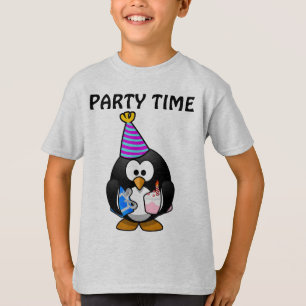 CUMPLEAÑOS CAMISETAS DE NIÑOS DE PENGUIN