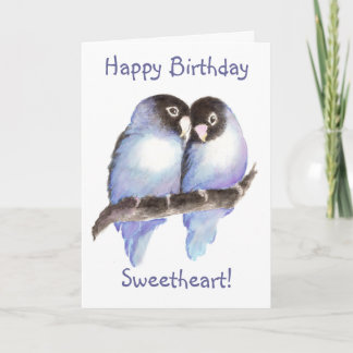 Cumpleaños, cariño. Tarjeta